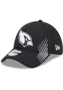 New Era Arizona Cardinals Mens Black Active Arrow Stitch 39THIRTY Flex Hat