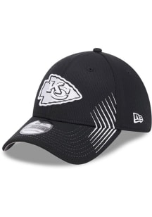 New Era Kansas City Chiefs Mens Black Active Arrow Stitch 39THIRTY Flex Hat