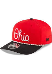 New Era Red Ohio State Buckeyes Rope 9SEVENTY Stretch Snap Adjustable Hat