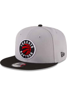 New Era Toronto Raptors Grey 2T Alt Logo Basic 9FIFTY Mens Snapback Hat