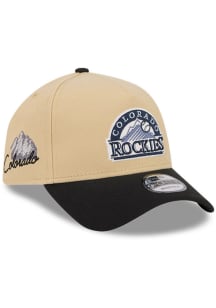 New Era Colorado Rockies City Sidepatch A Frame 9FORTY Adjustable Hat - Tan