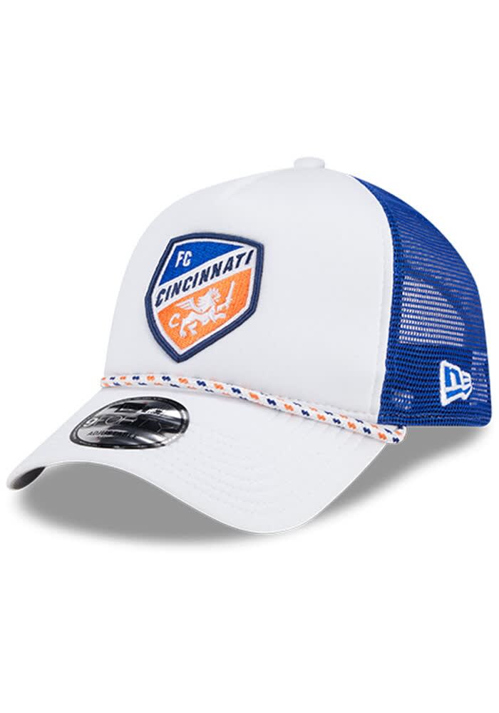 New Era FC Cincinnati Court Sport Foam Rope Trucker Adjustable Hat - White