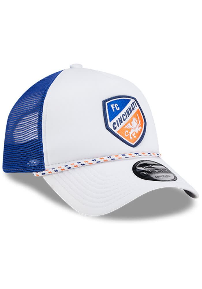 New Era FC Cincinnati Court Sport Foam Rope Trucker Adjustable Hat - White