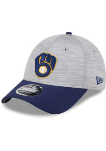 New Era Milwaukee Brewers 2T Active Snap 9FORTY Adjustable Hat - Grey
