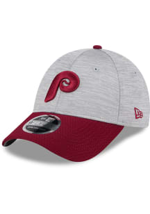 New Era Philadelphia Phillies 2T Active Snap 9FORTY Adjustable Hat - Grey