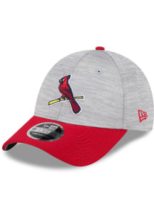 New Era St Louis Cardinals 2T Active Snap 9FORTY Adjustable Hat - Grey
