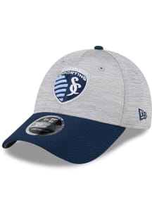 New Era Sporting Kansas City 2T Active Snap 9FORTY Adjustable Hat - Grey
