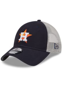 New Era Houston Astros Game Day Super Side Patch Trucker 9TWENTY Adjustable Hat - Navy Blue