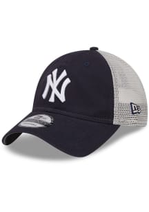 New Era New York Yankees Game Day Super Side Patch Trucker 9TWENTY Adjustable Hat - Navy Blue