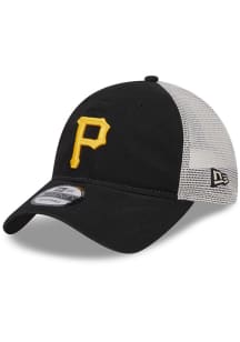 New Era Pittsburgh Pirates Game Day Super Side Patch Trucker 9TWENTY Adjustable Hat - Black