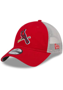 New Era St Louis Cardinals Game Day Super Side Patch Trucker 9TWENTY Adjustable Hat - Red