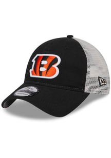 New Era Cincinnati Bengals Game Day Super Side Patch Trucker 9TWENTY Adjustable Hat - Black