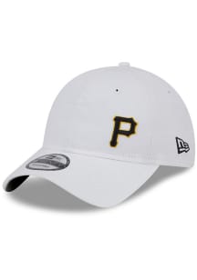 New Era Pittsburgh Pirates Court Sport Offset Logo 9TWENTY Adjustable Hat - White