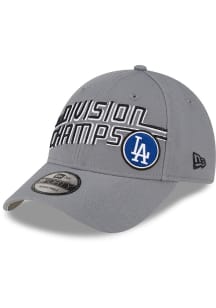 New Era Los Angeles Dodgers 2023 Division Champions 9FORTY Adjustable Hat - Grey
