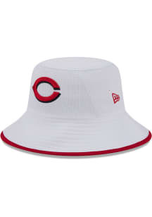 New Era Cincinnati Reds White BCKT GAME DAY 17557 Mens Bucket Hat