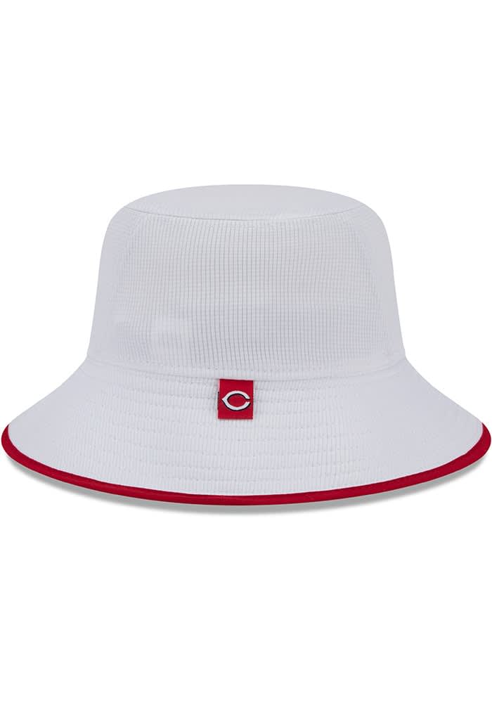 New Era Cincinnati Reds White BCKT GAME DAY 17557 Mens Bucket Hat