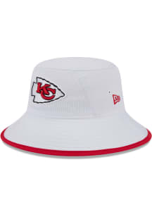 New Era Kansas City Chiefs White BCKT GAME DAY 17557 Mens Bucket Hat