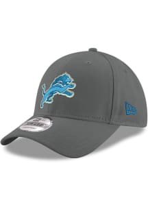New Era Detroit Lions Charcoal JR 9FORTY Youth Adjustable Hat