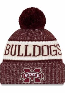 New Era Mississippi State Bulldogs Red Sport Knit Mens Knit Hat