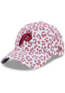 New Era Philadelphia Phillies Maroon Active OTC Catty W 9TWENTY Womens Adjustable Hat