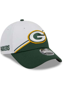 New Era Green Bay Packers 2023 Sideline Stretch 9FORTY Adjustable Hat - Green