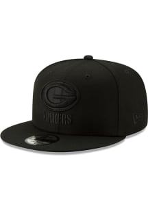 New Era Green Bay Packers Black Tonal Logo Basic 59FIFTY Mens Snapback Hat