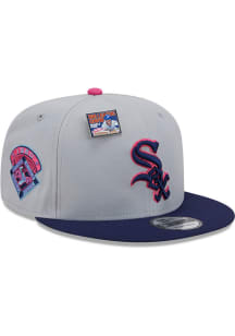 New Era Chicago White Sox Grey Big League Chew 9FIFTY Mens Snapback Hat