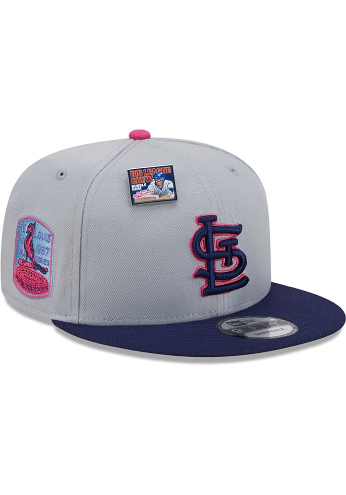 St Louis Cardinals New Era Big League Chew 9FIFTY Snapback Hat - GREY