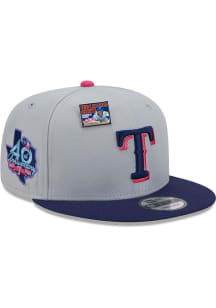 New Era Texas Rangers Grey Big League Chew 9FIFTY Mens Snapback Hat