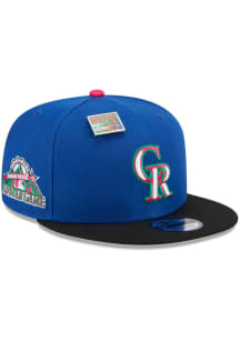 New Era Colorado Rockies Blue Big League Chew 9FIFTY Mens Snapback Hat