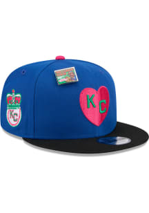 New Era Kansas City Monarchs Blue Big League Chew 9FIFTY Mens Snapback Hat