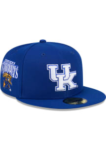 New Era Kentucky Wildcats Mens Blue Throwback Side Emb 59FIFTY Fitted Hat