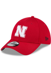 New Era Nebraska Cornhuskers Mens Red Active 39THIRTY Flex Hat