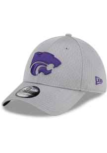 New Era K-State Wildcats Mens Grey Active 39THIRTY Flex Hat
