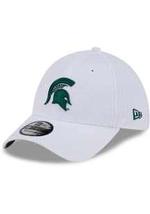 New Era Michigan State Spartans Mens White Active 39THIRTY Flex Hat