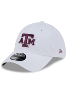 New Era Texas A&amp;M Aggies Mens White Active 39THIRTY Flex Hat