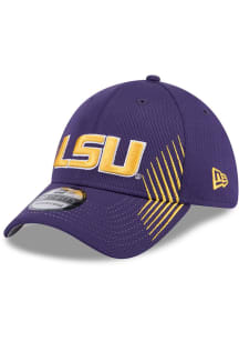 New Era LSU Tigers Mens Purple Active Arrow Stitch 39THIRTY Flex Hat