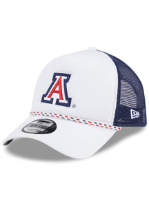 New Era Arizona Wildcats Court Sport Foam Rope Trucker Adjustable Hat - White
