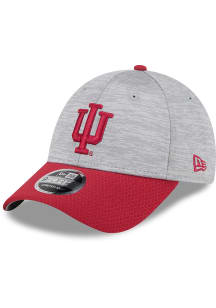 New Era Indiana Hoosiers 2T Active Snap 9FORTY Adjustable Hat - Grey