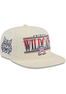 New Era Arizona Wildcats White Throwback Cord Golfer 9FIFTY Mens Snapback Hat