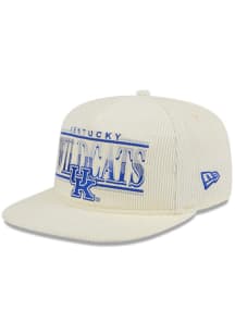 New Era Kentucky Wildcats White Throwback Cord Golfer 9FIFTY Mens Snapback Hat