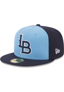 New Era Louisville Bats Mens Light Blue 2024 Authentic Collection 59FIFTY Fitted Hat