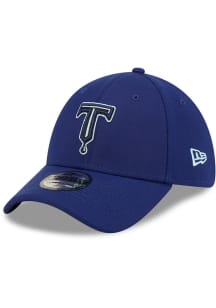 New Era Tulsa Drillers Mens Navy Blue 2024 Authentic Collection 39THIRTY Flex Hat