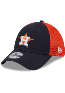 New Era Houston Astros Mens Navy Blue 2T Evergreen Neo 39THIRTY Flex Hat