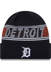 New Era Detroit Tigers Navy Blue 2024 Clubhouse Knit Mens Knit Hat