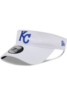 New Era Kansas City Royals Mens White Game Day Primary UV Adjustable Visor