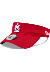 New Era St Louis Cardinals Mens Red Game Day Secondary UV Adjustable Visor