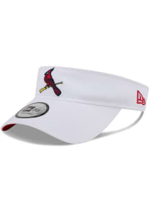 New Era St Louis Cardinals Mens White Game Day Primary UV Adjustable Visor