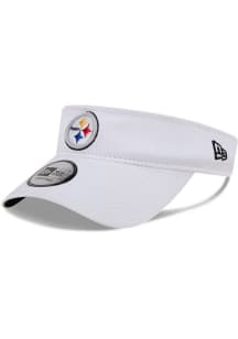 New Era Pittsburgh Steelers Mens White Game Day Primary UV Adjustable Visor