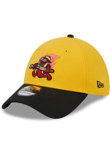 New Era Akron RubberDucks Mens Yellow 2024 Copa 39THIRTY Flex Hat